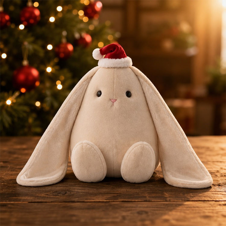 Χριστουγεννιάτικο Teardrop Bunny Λούτρινο