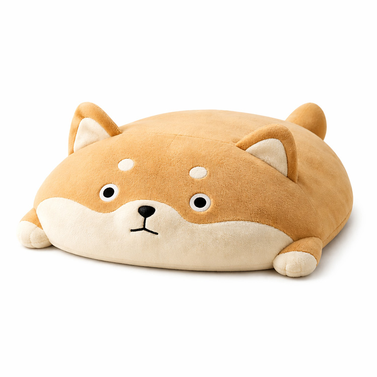 Επίπεδο βελούδινο μαξιλάρι αγκαλιάς Shiba Inu