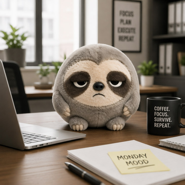 Misanthropic Sloth Λούτρινο Παιχνίδι